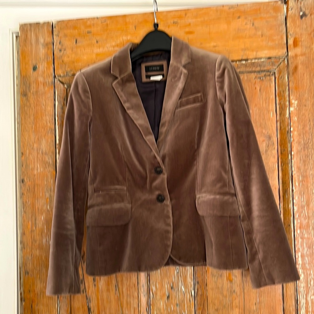 J Crew velveteen Schoolboy blazer